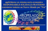 applichiamo un sistema socio-economico RESPONSABILE ... · con un Coordinamento nazionale per divulgare la conoscenza dello SCEC Il “NOI” di ArcipelagoSCEC con Isole di Arcipelago