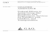 GAO-09-81 Disaster Assistance: Federal Efforts to Assist ...The Honorable Joseph I. Lieberman Chairman Committee on Homeland Security and Governmental Affairs United States Senate