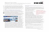 Beyond the Lead: Measuring Online Marketing Successthebdx.com/uploadedcontents/Beyond_The_Lead_Online_Marketing_… · into your ROI analysis. These actions are what BDX calls "incremental