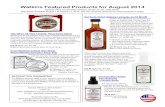 Watkins Featured Products for August 2014 · #02317 Pain Relieving Liniment White Cream Liniment is an effective pain relief formula that uses evergreen-based counterirritants to