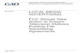 GAO-16-349, Local Media Advertising: FCC Should Take ... · stated that competition drives stations to invest in better local programming. When reviewing competition in local television