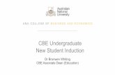 CBE Undergraduate New Student Induction - cbe.anu.edu.au · Connect with us Make sure you check your ANU email address. This is the one with your uniID number and looks like uxxxxxxx@anu.edu.au