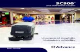 Unsurpassed simplicity. Undeniable reliability. · Unsurpassed simplicity. Undeniable reliability. SC900 ™ Large Walk-Behind Scrubbers Smart cleaning.