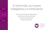 El Feminicidio, las mujeres trabajadoras y la militarización · El gota a gota, la expropiación de la tierra para la coca, la migración de campesinas y campesinos al trabajo asalariado