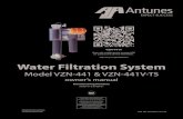 VZN-441V · VZN V SERIES 6 P/N 1011079 Rev. L 07/19 ® A C B A C B SPECIFICATIONS Dimensions VZN-441V VZN-441V-T5 Replacement Cartridges Replacement Part Number VZN-441V