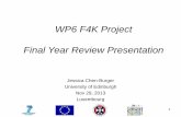 WP6 F4K Project Final Year Review Presentationgroups.inf.ed.ac.uk/f4k/FINALPRES/WP6F4Kfinal.pdf · workshop, December 3-6, 2012, NCHC, Taichung, Taiwan. 12 . Talks, Posters and Exhibitions