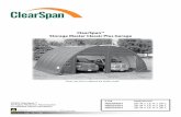 ClearSpan Storage Master Classic Plus Garage · OVERVIEW This section is an overview of the process for assembling your Storage Master Classic Plus Garage. For details, please see