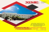 XAVIER INSTITUTE BANGALORE MANAGEMENT …xime.org/uploads/userfiles/XIME MDP Calender final 2018-19.pdf3 Social Media Marketing for SMEs 2 days Mr. Anand Srinivasan ... which can be