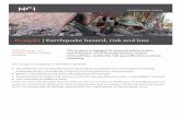 Prosjekt | Earthquake hazard, risk and loss€¦ · Here, the term earthquake hazard refers to the occurrence probabilities of damaging ground motions, exclusively relating to natural