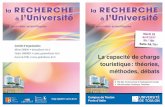 Michel DIMOU • dimou@univ-tln.fr La capacité de charge … 2017... · 2017-05-15 · 14h Session Capacité de Charge : le cas de Port-Cros Introduction A. Schaffar (UTLN) Une brève
