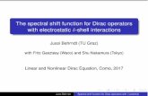 The spectral shift function for Dirac operators with ...The spectral shift function for Dirac operators with electrostatic -shell interactions Jussi Behrndt (TU Graz) with Fritz Gesztesy