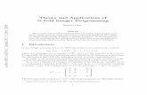 Theory and Applications of N-Fold Integer Programming · 2018-05-29 · Theory and Applications of N-Fold Integer Programming Shmuel Onn Abstract We overview our recently introduced