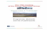 The 15th meeting of the Goose Specialist Group€¦ · -- Loic Valéry, Vincent Schricke, Sophie Le Dréan-Quenec’hdu & Roger Mahéo. 09:55 Population development and breeding success