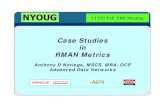 Case Studies RMAN Metrics · Tuning the Large Pool for RMAN • Carefully identify relationships between the large pool size setting and the RMAN operation (backup/restore) duration,