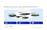 IPG Photonics Laser Marking Modules · PDF file 6 IPG Photonics Laser Marking Modules • Complete module with laser and scanner • 515 nm wavelength Ideal for broad range of applications