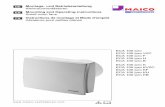 DE Montage- und Betriebsanleitung Kleinraumventilatoren · PDF file ECA 100 ipro ECA 100 ipro KH 8 2.2 Produktbeschreibung Kleinraumventilator zum Entlüften von Räumen. ECA 100 ipro