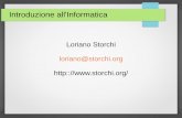 Loriano Storchi loriano@storchi.org http::// · Cifratura asimmetrica Al momento in cui l’utente genera la coppia di chiavi deve custodire gelosamente la chiave privata (segreta)
