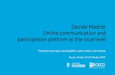 Decide Madrid. Online communication and participation ...Ana Carrillo Pozas @anacarrillop_ Digital Communication and Marketing @DecideMadrid . OECD BETTER POLICIES FOR BETTER LIVES