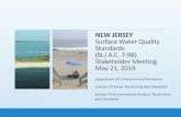 NEW JERSEY Surface Water Quality Standards (N.J.A.C. 7:9B ... · 5/21/2019  · 410/100 ml: 320/100 ml. SSM (SingleSample Maximum) - beach notification/ closure only. 235/100 ml.