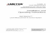 Installation and Operating Instructions - Gilson Eng Manuals/DE/wellwatcher.pdf · 2010-05-25 · Leader in Level Measurement For Assistance Call 1-800-527-6297 Outside North America