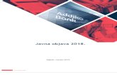 Javna objava 2018. - Addiko Bank Hrvatska · 16 Omjer financijske poluge 118 17 Prilog 122. Addiko Bank d.d. Zagreb Javna objava 2018. Za godinu koja je završila 31. prosinca 2018.