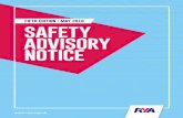 FIFTH EDITION / MAY 2018 SAFETY ADVISORY NOTICEfiles.constantcontact.com/4462cc5b001/b6c9dd2b-d6e3-42a2-b1f3-1… · FIRE SAFETY SAFETY ADVISORY NOTICE / MAY 2018 7 Fire on board