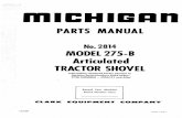 PARTS MANUALPARTS MANUAL No. 2814 MODEL 275-B Articulated TRACTOR SHOVEL Information contained herein pertains to Machine Serial Numbers listed below: 275B CUMMINS — 425A101 and