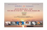 JOURNAL OF SCIENTIFIC RESEARCH · 2020-02-08 · i The Editorial Board of Journal of Scientific Research INSTITUTE OF SCIENCE BANARAS HINDU UNIVERSITY, VARANASI - 221005 Chief Editors: