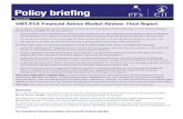 HMT/FCA Financial Advice Market Review: Final Report · HMT/FCA Financial Advice Market Review: Final Report On 14 March, HM Treasury and the Financial Conduct Authority published