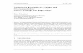 Vibrotactile Feedback for Haptics and Telemanipulation ...acta.uni-obuda.hu/Galambos_33.pdf · P. Galambos Vibrotactile Feedback for Haptics and Telemanipulation: Survey, Concept