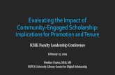 Evaluating the Impact of Community-Engaged Scholarship · San Francisco Declaration on Research Assessment. For researchers. 15. When involved in committees making decisions about