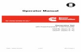 Operator Manual - Norwall PowerSystems€¦ · Operator Manual Generator Set GGHE (Spec E−K) GGHF (Spec E−K) with PowerCommand 2100 Controller English − Original Instructions