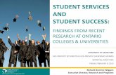 STUDENT SERVICES AND STUDENT SUCCESS€¦ · An Evaluation of the Impact of Learning Skills Services on Student Academic Success. ... Course-Based Initiatives . Carleton University