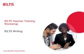 IELTS Teacher Training Workshop IELTS Writing5.189.141.65/.../11/IELTS-Writing-Slides-Workshop-1-All-slides-2017.p… · IELTS Writing The test takes 60 minutes There are two tasks: