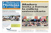 Ultimas · 2020-02-18 · Ultimas Noticias PMV Bs ultimasnoticiasve @UNoticias @UNoticias Jueves 13 Febrero 2020 Caracas Año 79 N° 31.013 8.000 PREVENCIÓN Comenzó la rumba del