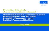 Public Health Accreditation Board Public Health ...PMP FMP M Step 7 Reaccreditation 34 7. Maintaining e-PHAB 35 a. Profile Tab 35 TIP: Making Changes on the Profile Tab 36 b. Official