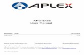 APC-3X65 User Manualmedia.hpsindustrial.eftwee.nl/Manuals/Aplex/APC-3565T-01.pdf · Reset switch by MIO2 Power LED status by MIO2 HDD LED status by MIO2 External I/O port 2 x COM