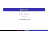 Tutorial 2 - home.iiserb.ac.inhome.iiserb.ac.in/~suvankar/download.php?download... · Tutorial 2 Vector Analysis PHY 102 January 16, 2015 Vector Analysis Tutorial 2