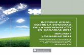 Informe eCanarias 2011 - OCTSI · informe sobre la Sociedad de la Información en Canarias elaborado por el Observatorio Canario de las Telecomunicaciones y de la Sociedad de la Información.