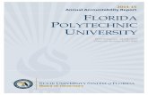 2014 15 Annual Accountability Report FLORIDA POLYTECHNIC ... · 1. Drs. Ryan Integlia, Sesha Srinivasan, Jaspreet Dhau, Jorge Varga, Gary Albarelli and Brian Birky received an education