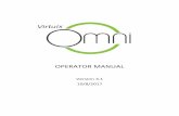 OPERATOR MANUAL - Virtuix Omni...1 Virtuix Omni Operator Manual | Version 3.0| 9/21/2017 Module 1. Hardware Setup 1.1. Omni Hardware Setup For a complete Omni installation manual,