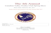 1 The 4th Annual - Canadian Valley Poultry Clubpoultryshowcase.com/wp-content/uploads/2016/05/CVPC...2017/02/04  · 3 Official Catalog Canadian Valley Poultry Club Spring Show February
