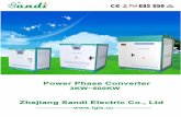 Company profile - DIYTrade.com · 2018-05-10 · Company profile Zhejiang Sandi Electric Co., Ltd is an international PV enterprise which is located in ... The SDT series single-phase
