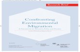 Confronting Environmental Migration1886/pdf4046.pdf · and statistical sources should be digitised. Data collection should be improved. d. Correlating data on migration flows with