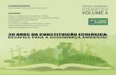 30 ANOS DA CONSTITUIÇÃO ECOLÓGICA - Planeta Verde · •A responsabilidade ambiental do consumidor: o direito e o dever fundamentais de participação na gestão dos impactos ambientais