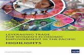 Leveraging Trade for Women's Empowerment in the Pacific: … · 2019-06-26 · Leveraging Trade for Women’s Economic Empowerment in the Pacific Highlights The labor force participation