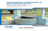 GROUNDWATER GOVERNANCE IN SUB-SAHARAN AFRICAgw-mena.iwmi.org/wp-content/uploads/sites/3/2017/04/Rep.2-Groun… · 1 Groundwater abstraction and management in Sub-Saharan Africa Groundwater