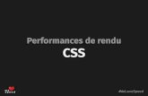 Performances de rendu CSS - tzi.fr · Performances de rendu CSS #WeLoveSpeed. Pour avoir une interface fluide : Lors du défilement Lors des transitions et animations CSS Lors de