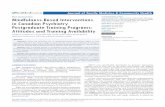 Short Communication Mindfulness-Based Interventions in ... · The results of a survey examining current Mindfulness-based Intervention (MBI) training opportunities within psychiatry