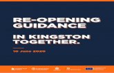 RE-OPENING GUIDANCE · In Kingston together. It takes all of us. Produced by Kingston First, supported by Kingston Council. Kingston First 3rd Floor Neville House 55 Eden Street Kingston